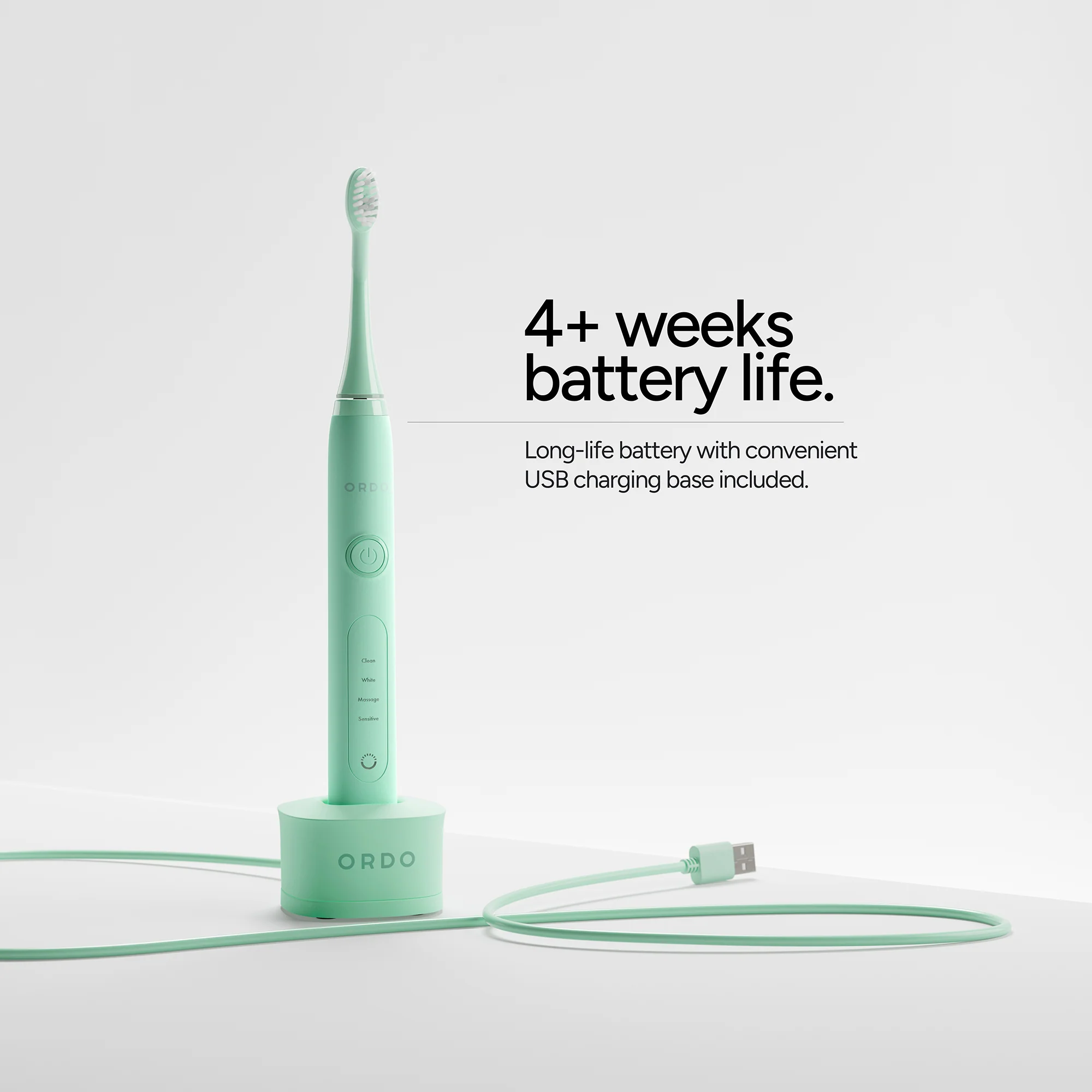 Ordo Sonic+ Toothbrush & Charging Travel Case - Mint Green - Image 4